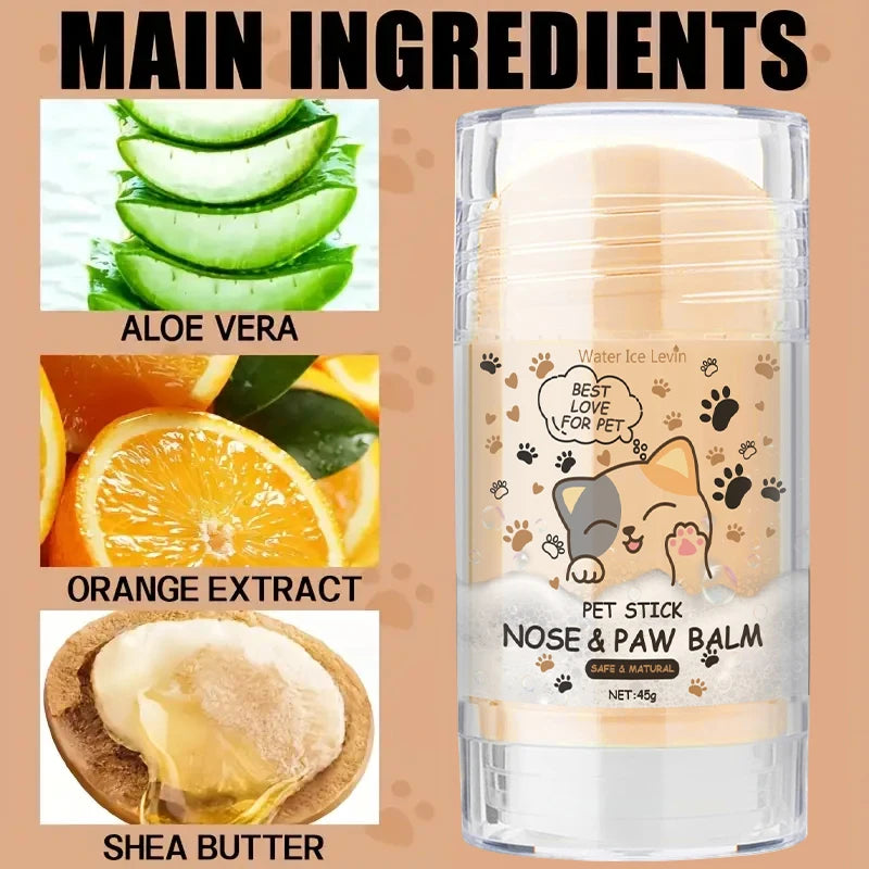45g Dog Nose & Paw Balm – Moisturizing Paw Protector Cream for Dry, Cracked Paws and Noses