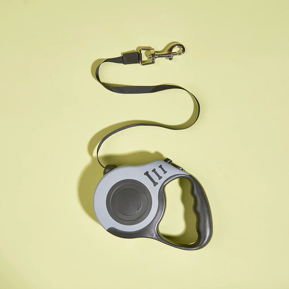Automatic Retractable Dog Leash – 3m/5m Nylon Walking Lead for Small Dogs & Cats