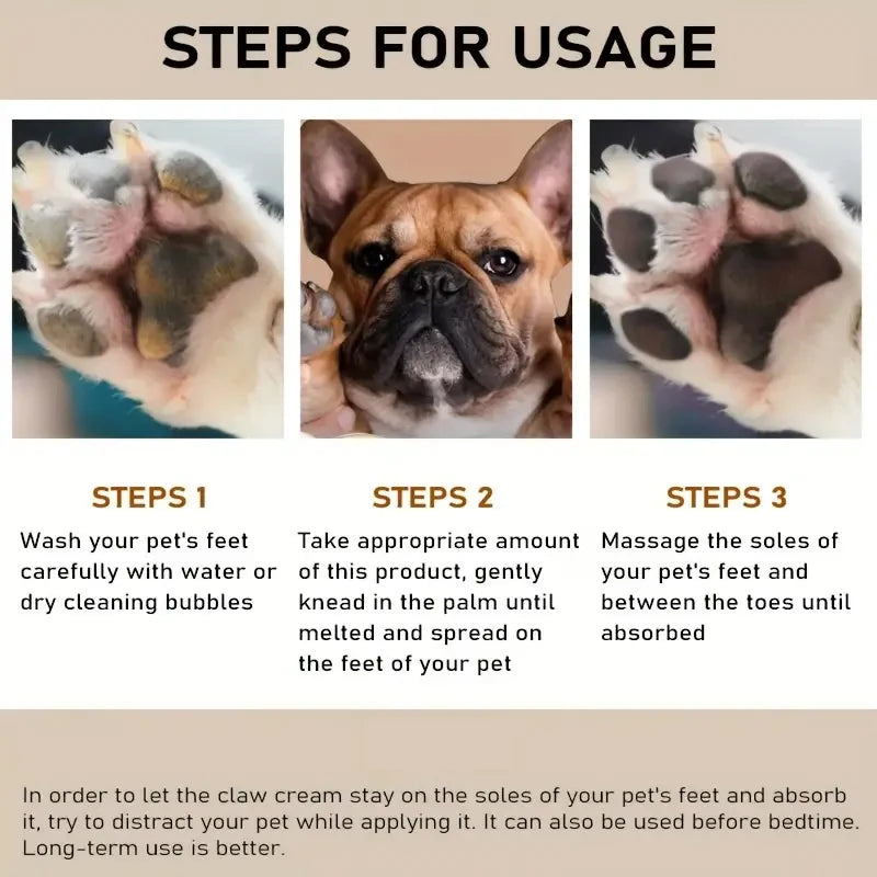 45g Dog Nose & Paw Balm – Moisturizing Paw Protector Cream for Dry, Cracked Paws and Noses