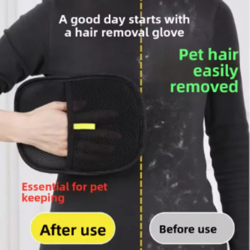 Reusable Double-Sided Pet Hair Removal Gloves – Lint & Fur Remover for Furniture, Carpets & Clothing